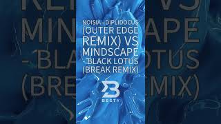 Noisia - Diplidocus (Noisia's Outer Edge Remix) vs Mindscape - Black Lotus (Break Remix) #dnb
