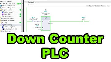 Down Counter PLC - CTD Instruction - Siemens Tia Portal Programming