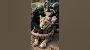 Rescuers Save Lioness from Giant Python Attack