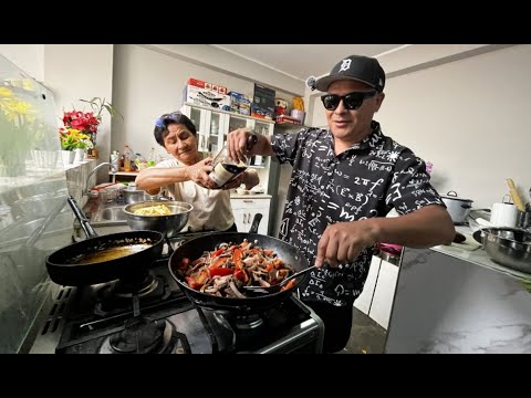 Chino Risas has arrived to prepare a delicious Lomo Saltado! #PeruvianFood #Food #Peru