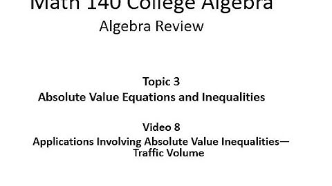 Applications of Absolute Value Inequalities: Car Volume