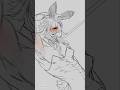 What an obedient rabbit! (´🌚 .#freakcircus#Pierrot #Jester#flipaclip