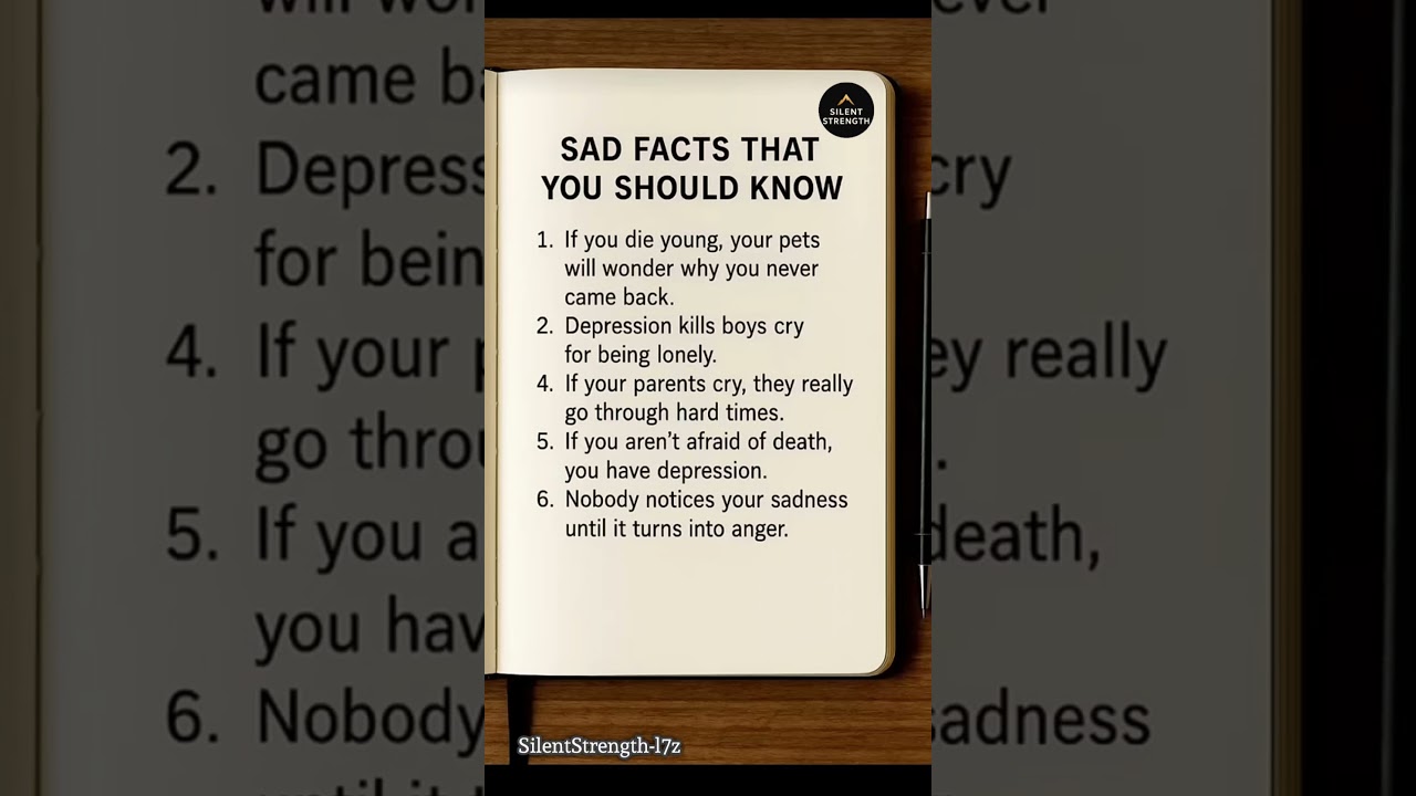 SAD FACTS THAT YOU SHOULD KNOW | SILENT STRENGTH #
