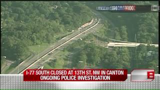 Police still on-scene after shooting near Interstate 77 SB