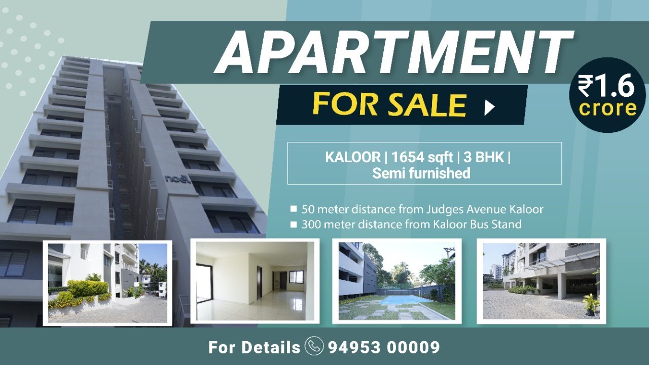 SemiFurnished Apartment Noel Octave Judges Avenue, Kaloor 1.6cr
