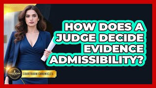 How Does A Judge Decide Evidence Admissibility? - Courtroom Chronicles