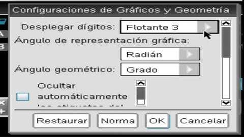 Tutorial de TI Nspire™ CX CAS Parte 2 Cómo Configurar el Funcionamiento y Modo de Operar