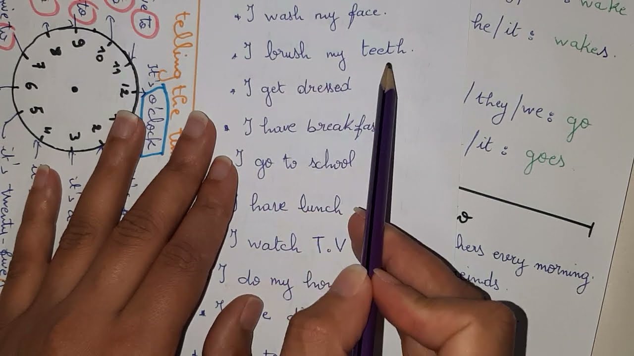 مراجعة شاملة للفصل الثاني لغة انجليزية سنة اولى متوسط