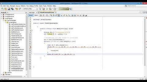 Java Program To Count Vowels and Consonants in a String
