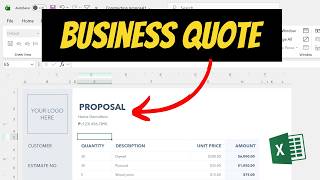 How To Create a Quote Form For Your Business In Excel