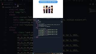 Modern Expanding Card UI with CSS ⚡  #coding  #frontendcourse  #uidesignlearning #css #coding