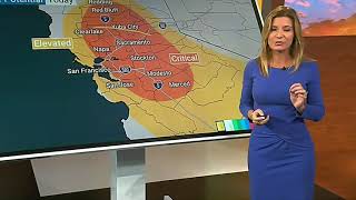 Jen Carfagno - The Weather Channel - Royal Blue Dress - Profile View - Easy On The Eyes