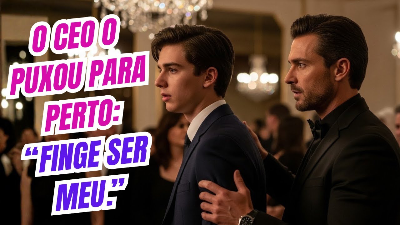 Sozinho no bar da festa… até o CEO sussurrar: “Me ajuda… finja ser meu namorado.”