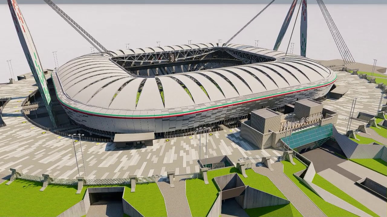 Allianz Stadium Juventus Stadium 3D model  (360 video preview)