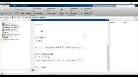 Tutorial Pemrograman Matlab Dasar - Mengenal Operator dan Variable