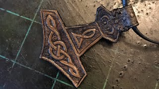 I made myself a Mjölnir or Thor’s hammer pendant!! What do you think???
