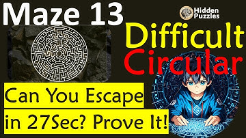 Difficult Circular mazes Maze 13