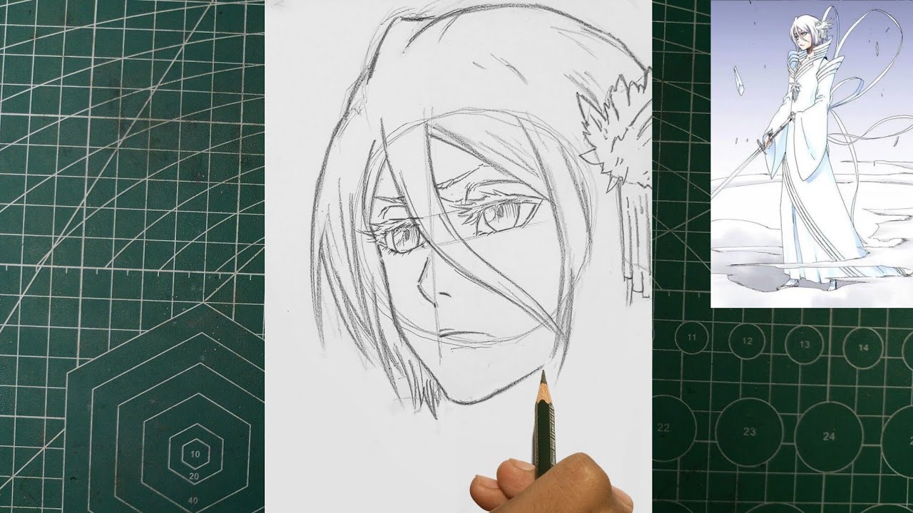 How to Draw RUKIA KUCHIKI Bankai BLEACH TYBW Part 2 YouTube