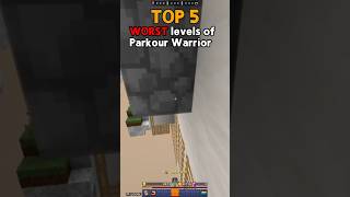TOP 5 WORST leves of Parkour Warrior #minecraft #parkour #mcci #mcc #games #shorts
