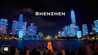 Surpassing New York! Shenzhen with the Most Skyscrapers in China, The light show is amazing! [4K]