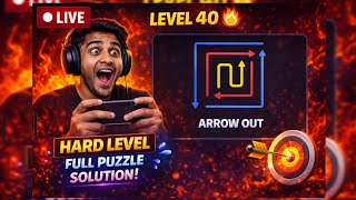 Arrow Out Level 40 🔥 | Hard Level Challenge | Full Puzzle Solution 🎯