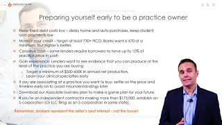 Preparing Yourself Early to be a Practice Owner
