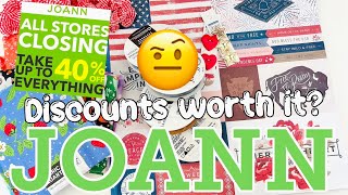 JOANN'S CLOSING SALE HAUL | IS THE SALE DISCOUNT WORTH GOING NOW?