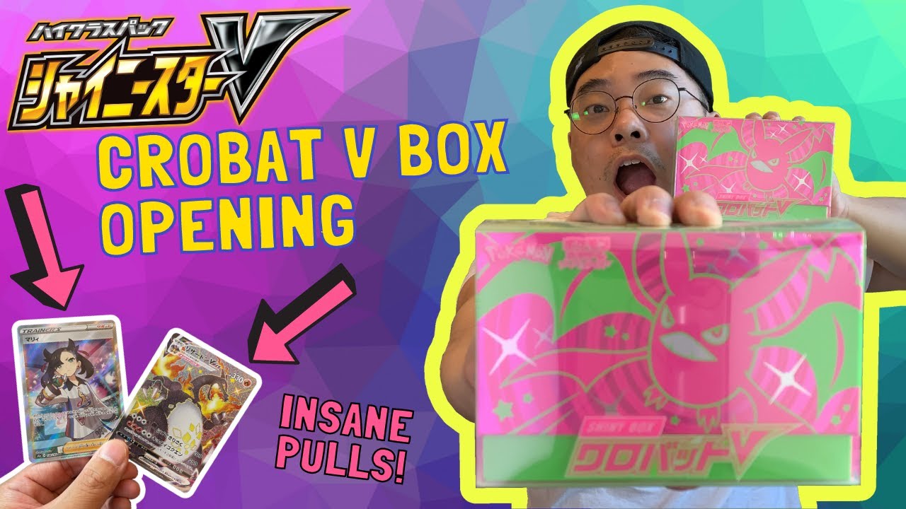 *INSANE* Pokmon Shiny Crobat V Box Opening! TOP 2 CHASE CARDS PULLED!!