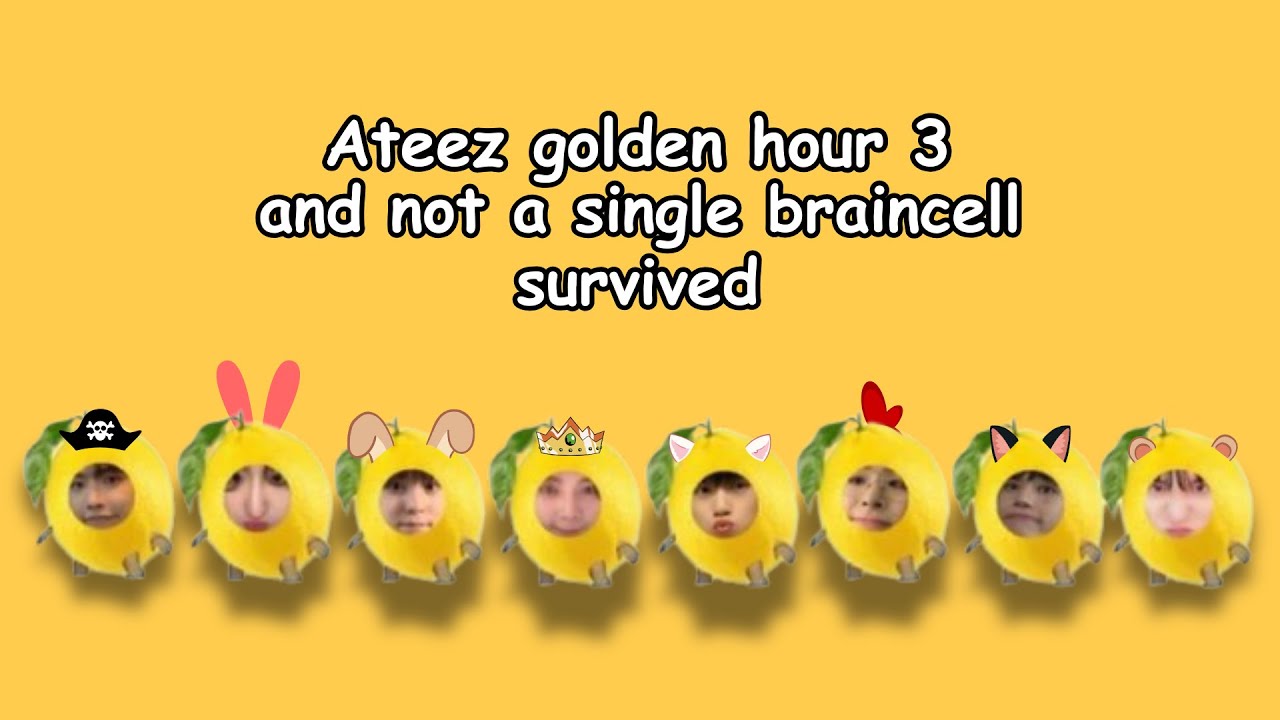 ateez golden hour 3 and not a single braincell survived