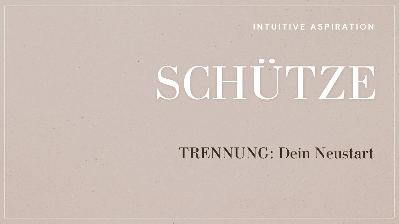 TRENNUNG: Schütze⚠️ HALT STOP! Diese letzten Illusionen verhindert deinen NEUSTART!