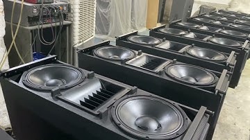 Dual 12 inch line array speaker #speaker #mjaudio #audiosystem #audio #speakerfactory #audiofactory