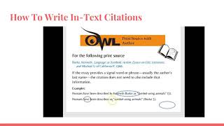 MLA Format Learned in College Writing II