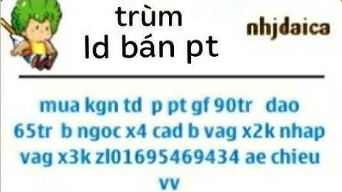 [Ngọc rồng online] ☆zong1sao☆ cảnh báo lừa đảo bán pt nhjdaica
