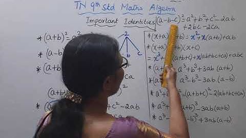 T.N. 9th Maths - Algebra  - Identities .EASY WAY OF TEACHING |