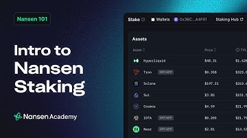 Nansen Staking for Beginners - Nansen 101