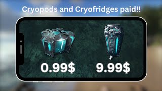 Cryopods And Cryofridges Locked Behind A Paywall? Ark Ultimate Survival Edition Mobile