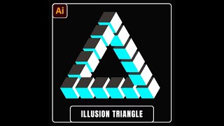 Create an Illusion Triangle in Adobe Illustrator Rain Studio #illustrator #adobeillustrator