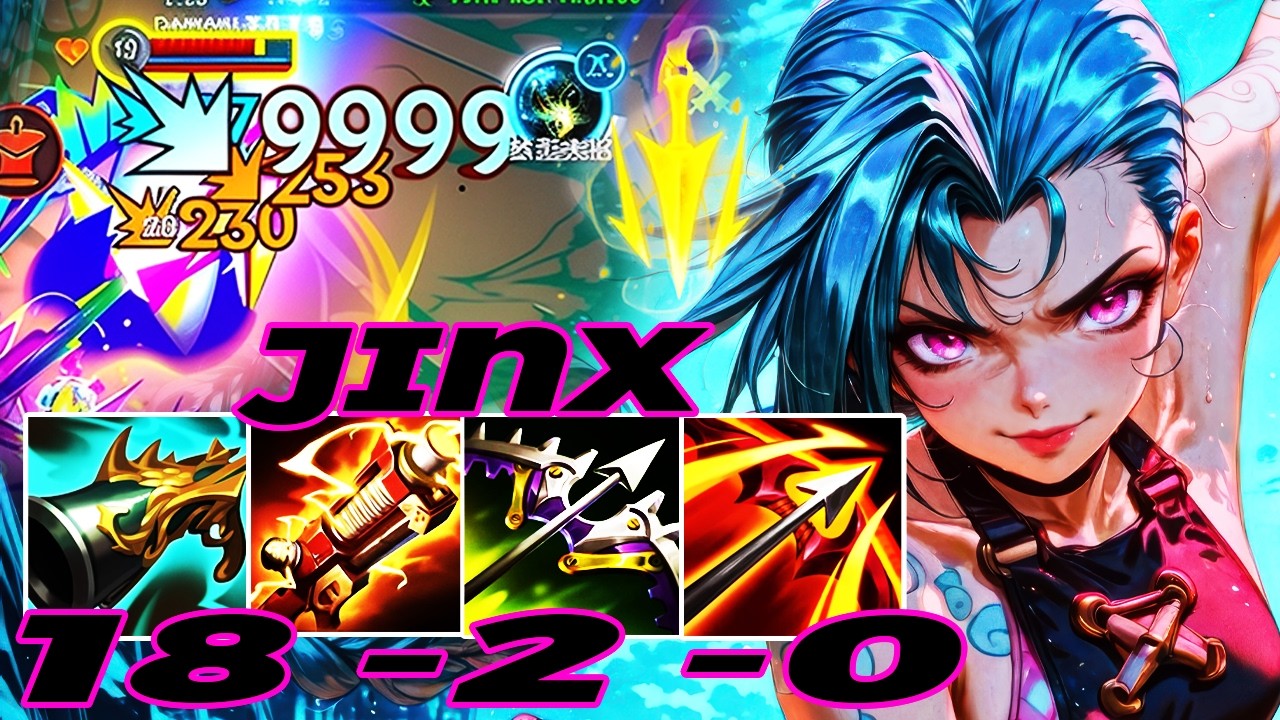 WILD RIFT JINX ADC GAMEPLAY | 18 -2 -0 MVP | JINX BUILD RUNES - YouTube