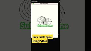 Coding status Python Circle Pattern turtle #shorts #coding #programming #python #java #javascript