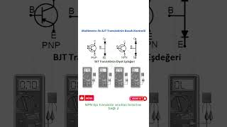 BJT TRANSİSTÖRÜN BACAK KONTROLÜ #shorts BJT TRANSİSTÖRÜN BACAK KONTROLÜ #shorts
