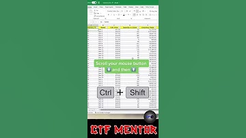 Excel Horizontal Scrolling Tips