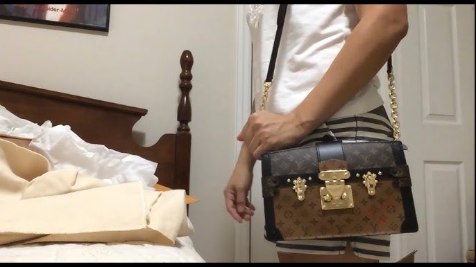 LOUIS VUITTON PETITE MALLE TRUNK CLUTCH BAG