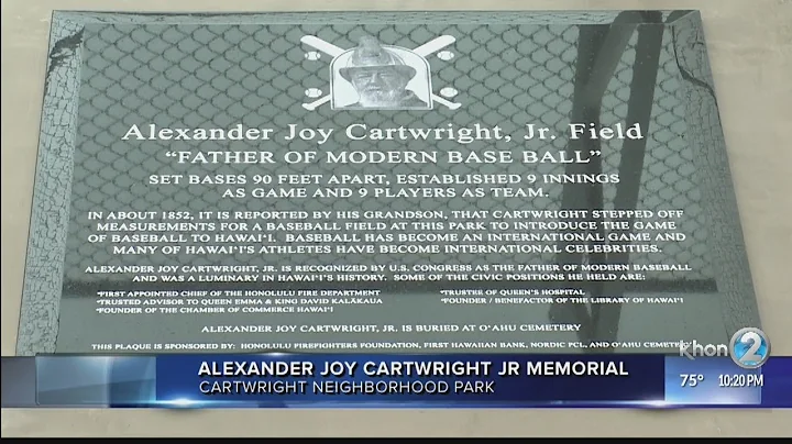 Honolulu honors father of modern baseball Alexande...