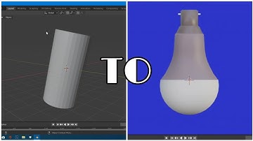 how to modeling LED bulb in blender