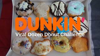 Dunkin' Viral Dozen Donut Challenge
