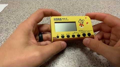 How to Operate Your Metronome - Korg MA-2