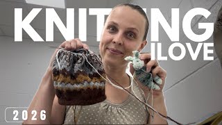 Knitting toddler sweater & a toy