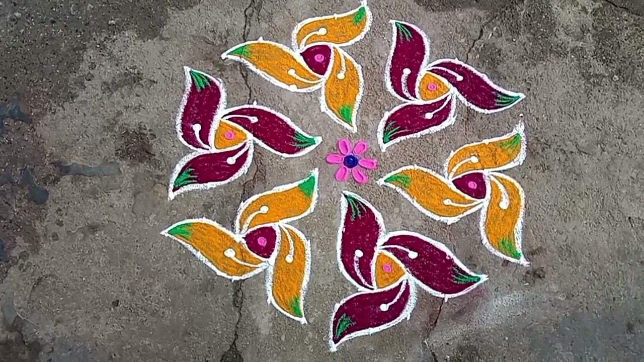 Easyrangoli 11*6 dot rangoli  and simple and beautiful rangoli designs 