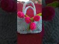 mini rose crochet bag
