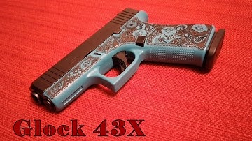 Cover Image for Glock 43X (Tiffany Blue Rose Pattern)